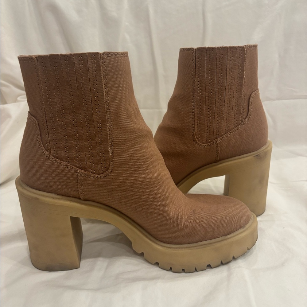 Dolce Vita Caster booties, cafe, size 7